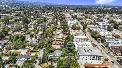 Toluca Lake neighborhood aerial context