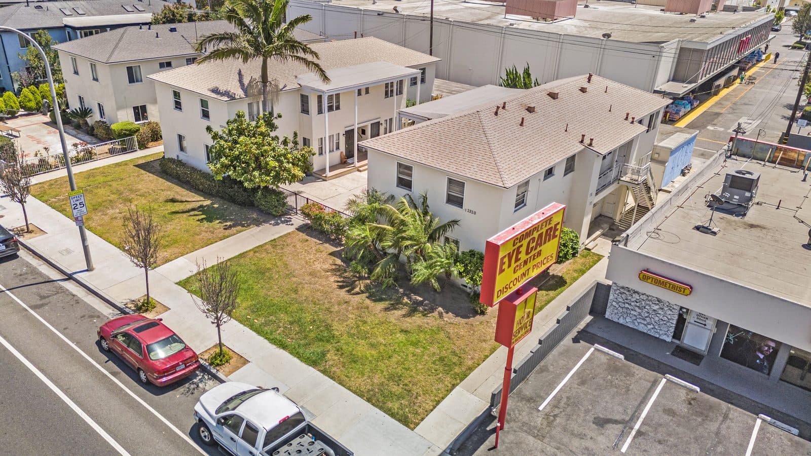 Aerial of the Washington Place frontage