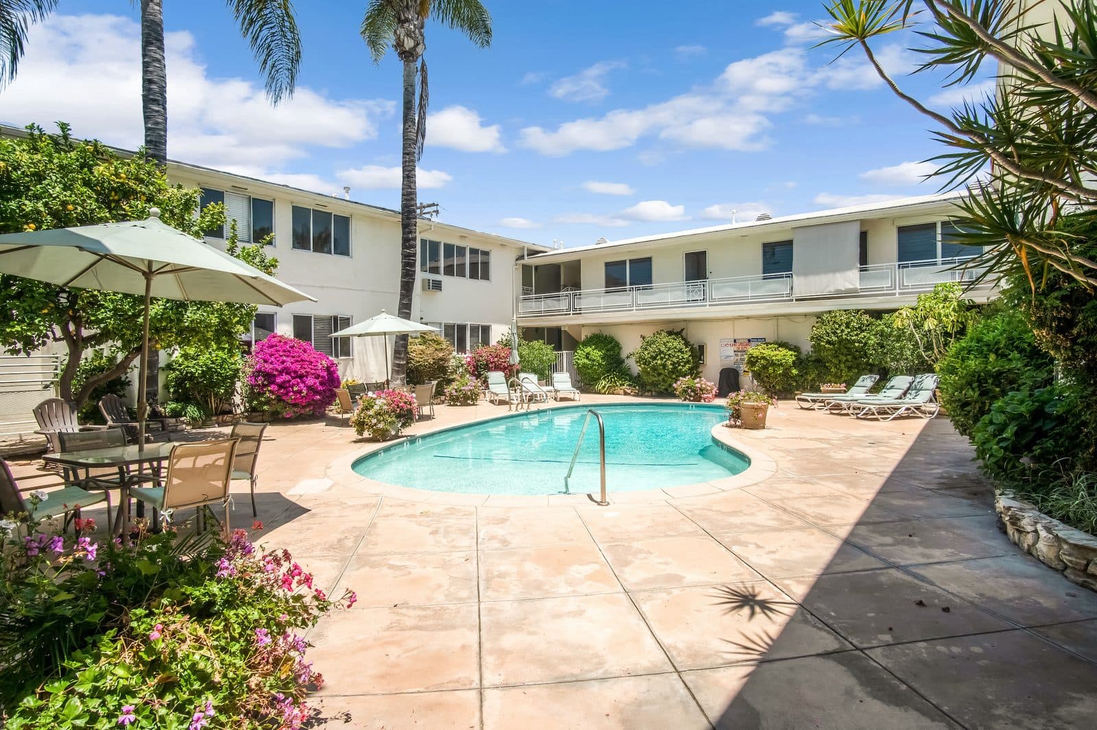 Pool courtyard